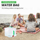 Folding Bucket Water Bag - Durable & BPA Free Material Bag with Double Handles
