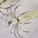 4g Luminous Squid Fishing Lures Jig Hook Artificial Soft Bait Sea Fishing Tackle