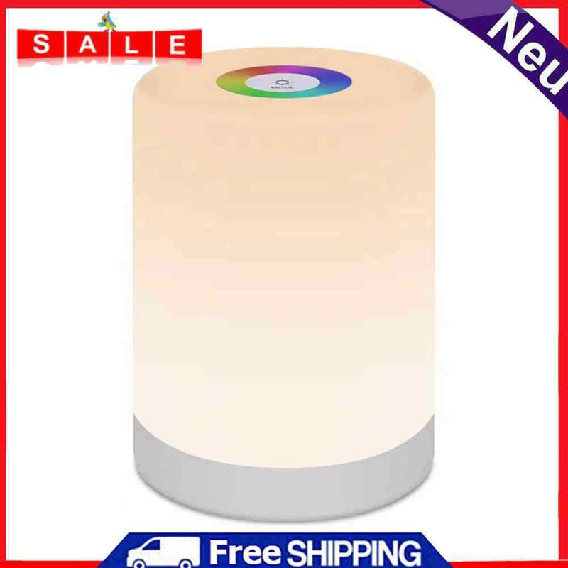 Kids Bedside Table Lamp Dimmable RGB Touch Color Change LED Night Light