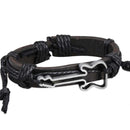 5pcs Trendy Guitar Shape Girl Boy Braid Bracelet String Band Bangle Black