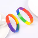 Women Man Jewelry Silicon Bracelet Couple Rainbow Lover Friendship Bracelets