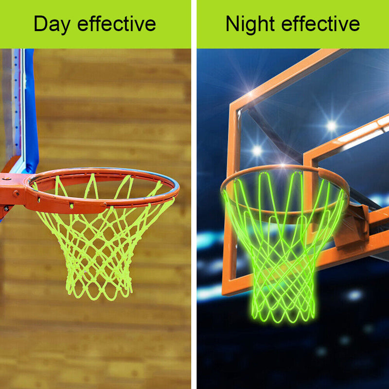 Glow-in-the-Dark Standard Basketball Net Green Fluorescent Basketball Hoop Nets