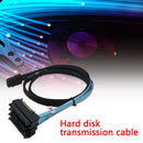 1m Mini SAS 36P SFF-8087 to 4 SAS 29P SFF-8482 Cable with 15P SATA Power