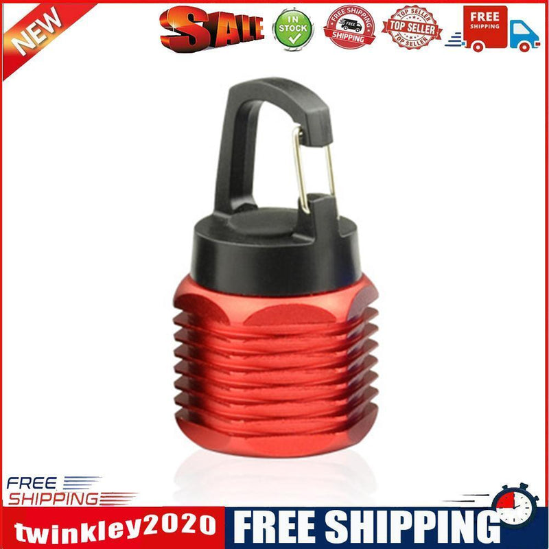 COB LED Mini Outdoor Camping Carabiner Flashlight 80lm Floodlight (Red)