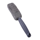 Microfiber Car Wheel Rim Brush Plastic Handle Cleaning Brush Washing Tool Newly
