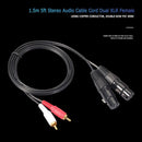 HiFi 2RCA Male to 2XLR Female Audio Cable Dual XLR Female to Dual RCA Male Wire