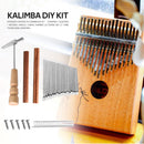 17 Keys Kalimba DIY Replacement Parts with Keys Bridge Tuning Hammer Kit Newly