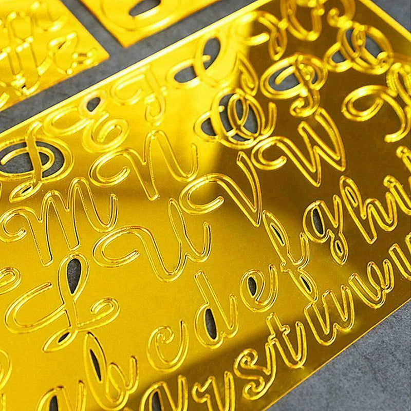 Acrylic Letter Alphabet Mold Press Cookie Cutter DIY Fondant Cake Stamp V2S9