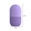 Skin Care Beauty Tool Silicone Ice Cube Tray Massager Face Roller (Purple)