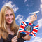 Small Flag - 10 Pieces Queen Elizabeth United Kingdom UK Flags Vibrant Colors