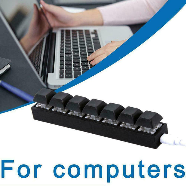 Mini 7-key Mechanical Keyboard Custom USB Programming Keys. M7F5