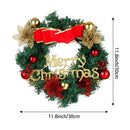 Bow-knot Christmas Wreath Garland Ornament Wall Hanging Christmas Decorations