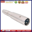 3Pin XLR Male to 1/4 in 6.35mm Female Cable Adapter Cord Zinc Alloy Connect