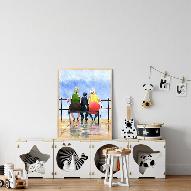 Old Ladies 40x50cm Oil Paint By Numbers Picture DIY Painting SXD216010