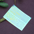 6pcs Nail Polish Art Stencil Stickers Manicure Holographic Decals Hollow Newly