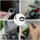 Mini EDC Bottle Opener Key Screwdriver Outdoor Camping Multi-Function Tools