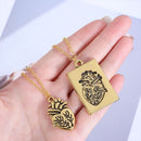 Gift Heart Drop Pendant Puzzle Heart Choker Couple Necklace Couple Collares