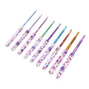 9pcs Knitting Needles Handmade Crafts Aluminum Crochet Set for Sewing Weave Tool
