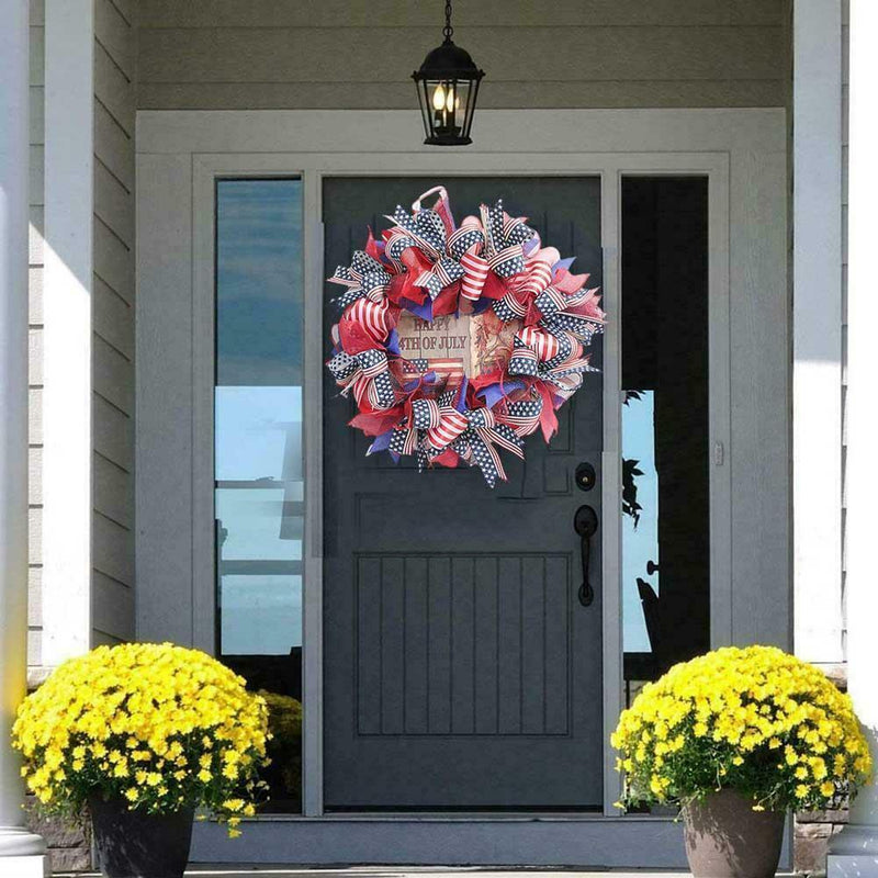 Independence Day Wreath 4Th of July Wreaths Decor Decoration Door Front