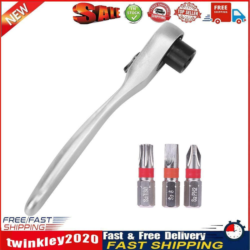 1/4inch Torque Rachet Single-Ended Wrench Bits Bicycle Repair Tool Kits Newly