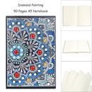 DIY Mandala Special Shaped Diamond Painting 50 Pages A5 Office Notebook Not