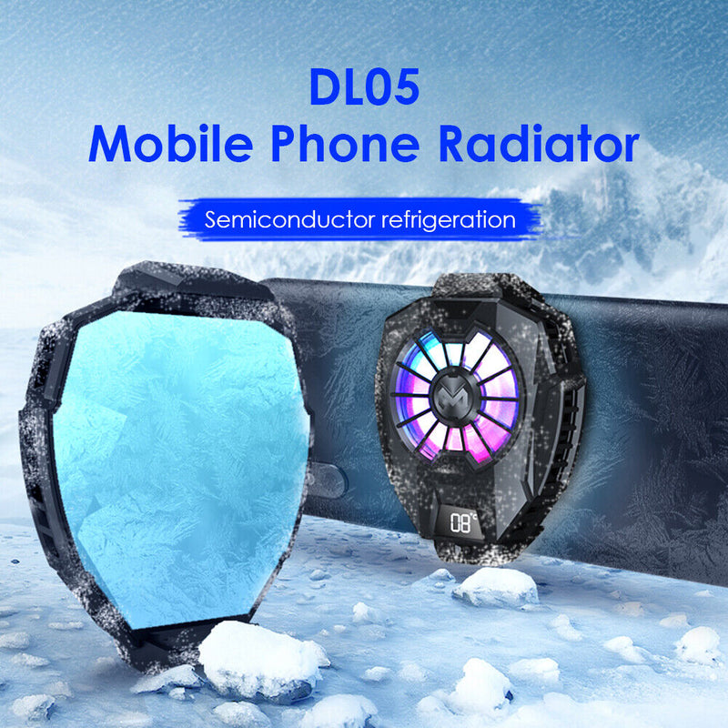 DL05 Mobile Phone Gaming Fan Cooler Digital Display USB Gamepad Radiator Newly
