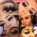 Cruelty-free Dramatic Long 25mm Lash 8D Mink False Eyelashes Lash Extension