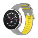 Silicone Strap for Polar Vantage V2 Watch Band Replacement (Grey Yellow)