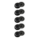 5pcs Car Seat Belt Stopper Spacing Limit Buckle Clip Retainer Stop Button Black