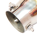 Stainless Steel Car Exhaust Tip Bolt-on Heart Edge 2.5 inch Inlet (Blue) Newly