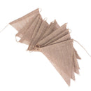 Festival Celebration Burlap Bunting Flags Jute Banner Wedding Supplies