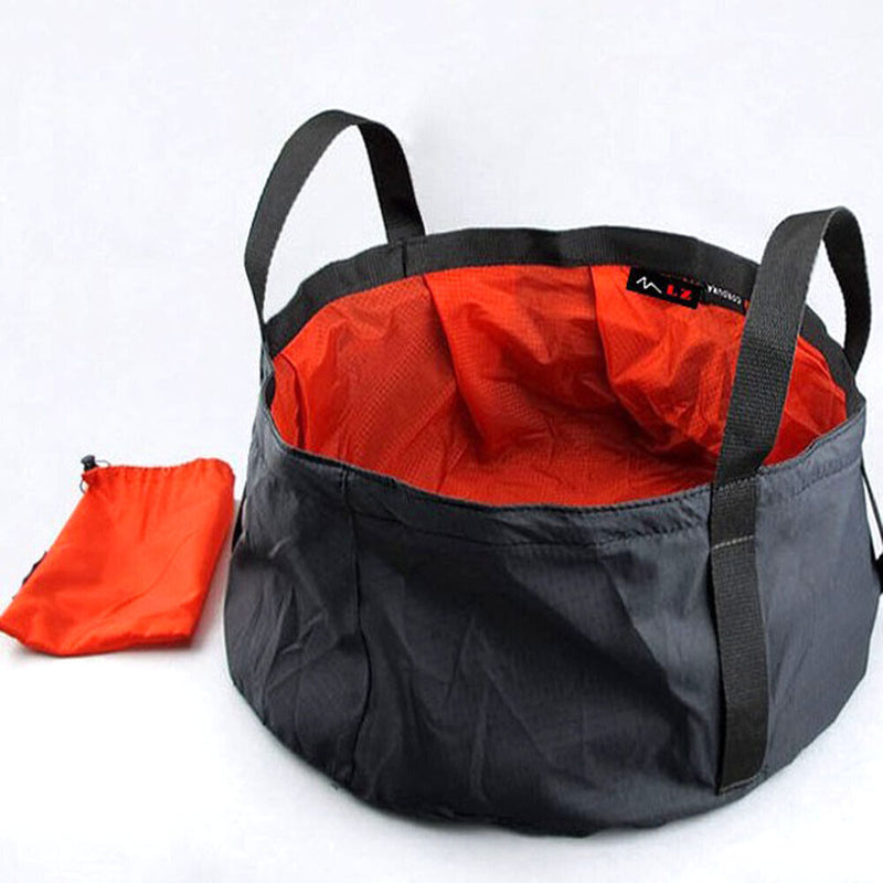 Waterproof Cloth Folding Camping Bucket Collapsible Water Pot Washing Basin