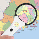3x/45x Handheld Magnifying Glass Lens w/ 4LED Lights Illuminated Magnifier Newly