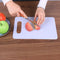 10pcs Plastic Non Slip Anti Bacterium Cutting Board Chopping Block(White)