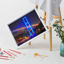 Night Bridge Oil Painting By Numbers DIY Acrylic Canvas Hand Painted Home Decor