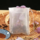 50pcs Non-Woven Drawstring Tea Bags Seal Filter Herb Spice Pouch (10x15cm) Newly