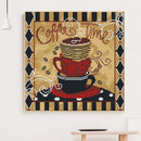 11CT Stamped DIY Coffee Full Embroider Embroidery Craft Cross Stitch Kits