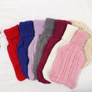 Solid Color Hand Warmer Knitted Cover Water-filled Bag Hot Water Bottle Cover