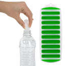 10 Holes Silicone DIY Ice Cube Moulds Long Thumb Chocolate Bar Mold (Green)