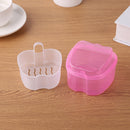 Denture Care Bath Box Organizer with Hang Filter Nursing False Teeth Container