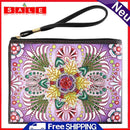 DIY Colorful Special Shaped Diamond Painting Novelty Wristlet Bag Zipper Wallet