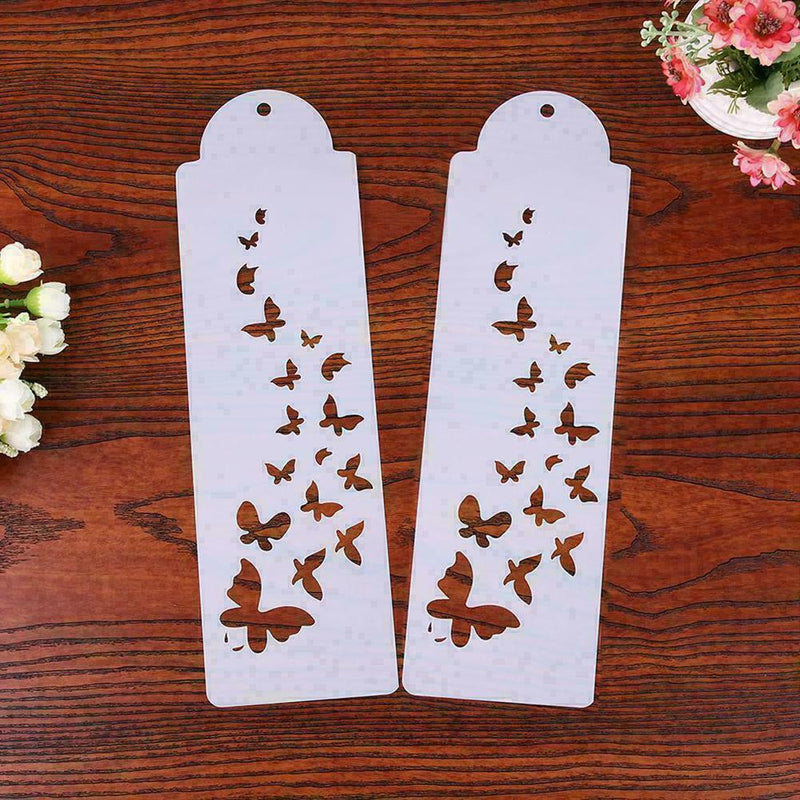 Butterfly Cake Spray Template Stencil Coffee Powder Z3F9 V3O6 Spray Decor G5G9