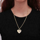 Heart Flip-open Friend Photo Picture Frame Locket Pendant Necklace Chain I2I9