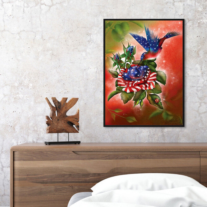 Acrylic Oil Painting By Numbers Flag Animal Digital Picture Art Home Wall Decor