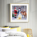 Santa Claus 5D DIY Full Round Drill Diamond Painting Manual Decor Artwork C