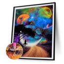 5D DIY Diamond Painting Starry Sky Girl Full Round Drill Picture Kit Wall M