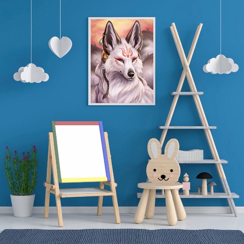 5D DIY Diamond Painting Animal Full Round Drill Mosaic Art Picture of Rhinestone