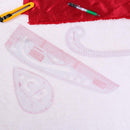6pcs/set DIY Multi-function Quilting Seam Sewing Patchwork Drawing Rulers Newly