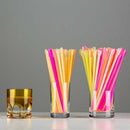 Straw Creative Drinking Supplie Colorful Milkshake Straws Spoon Straws 100PCS