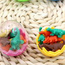 7Pcs/1Egg Mini Students Kids Office Stationery Rubber Pencil Dinosaurs  Eraser